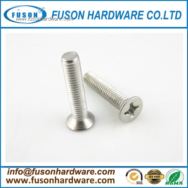 DIN 965/GB819/ISO 7046 Phillips Flat Head Countersunk Machine Screw/ Cross Recessed Countersunk Flat Head Screws