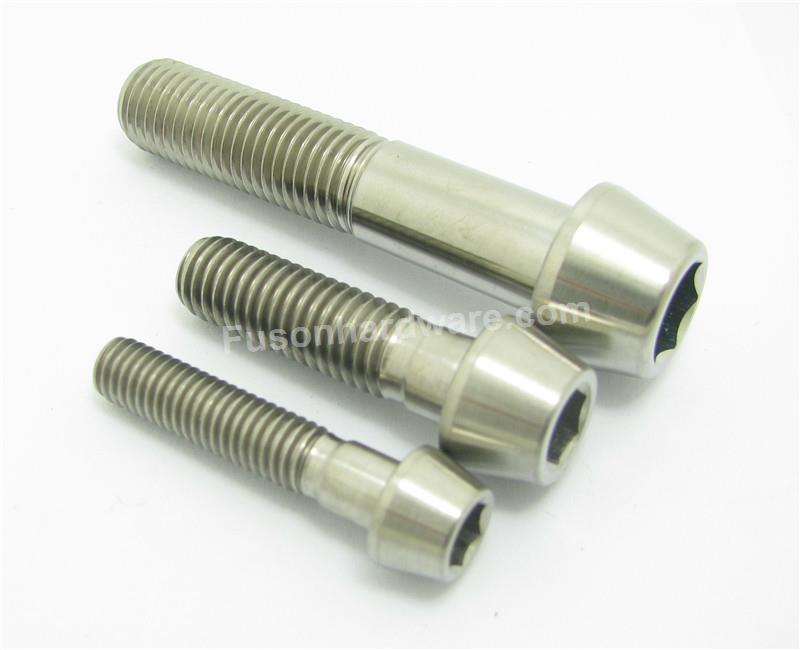 Titanium Conical Screws/ Ti Screws for Motorcycle M10x60mm