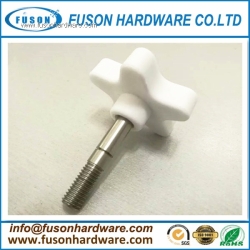 Plastic Five Pointed Star Head with Stainless steel Screws/   Custom Plastic Head with SS303 Screws