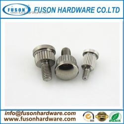 Polished mushroom head of Knurled Titanium Thumb screw