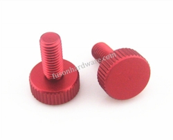 Computer Graphics Card Flat Head Knurled Thumb Screws Wine Red